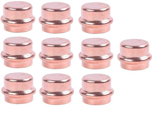 EZ-FLUID EZFLUID Plumbing 12 Press Copper End Cap Pressure Copper Fittings with ProPress Press Fitting Connection for ResidentialCommercial10 - Image 3