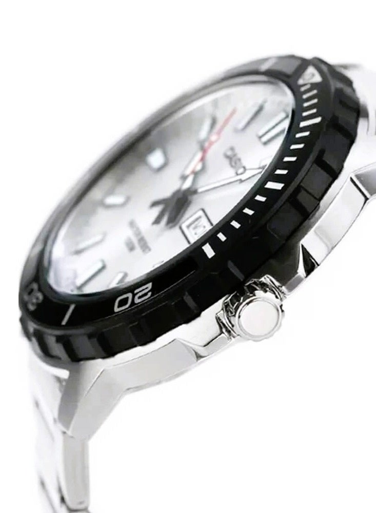 CASIO Analog Men’s Watch MTD‑125D‑7AVDF, 45.6 mm Silver Dial & Stainless Steel Band, 100 m WR - Image 2