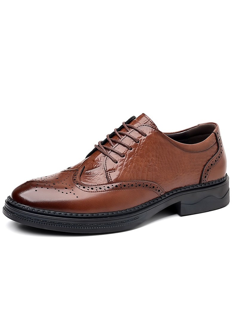 Shougu - Versatile Retro Casual Leather Shoes - Image 1