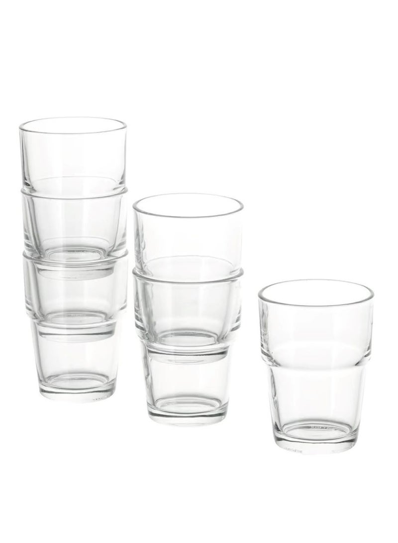 آيكيا فراكتا كأس, زجاج شفاف, 17 سل عدد 6 قطعة - Image 1