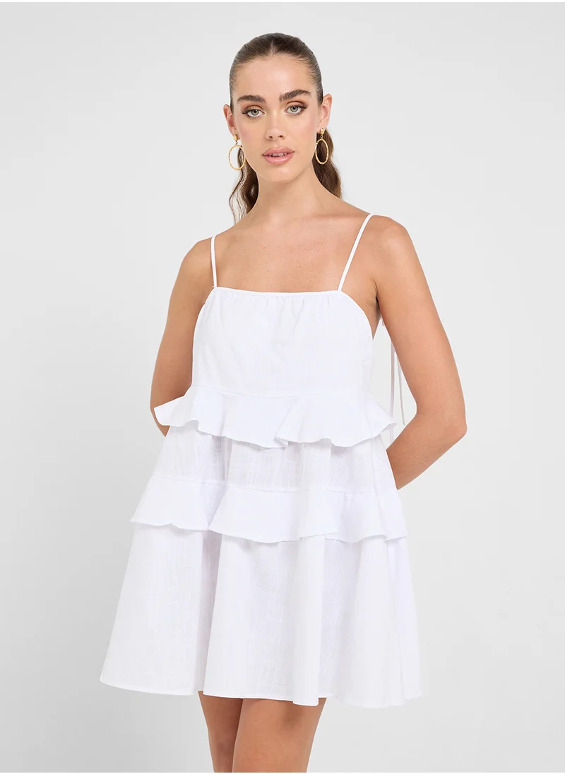 Ginger Cami Frill Detail Mini Dress