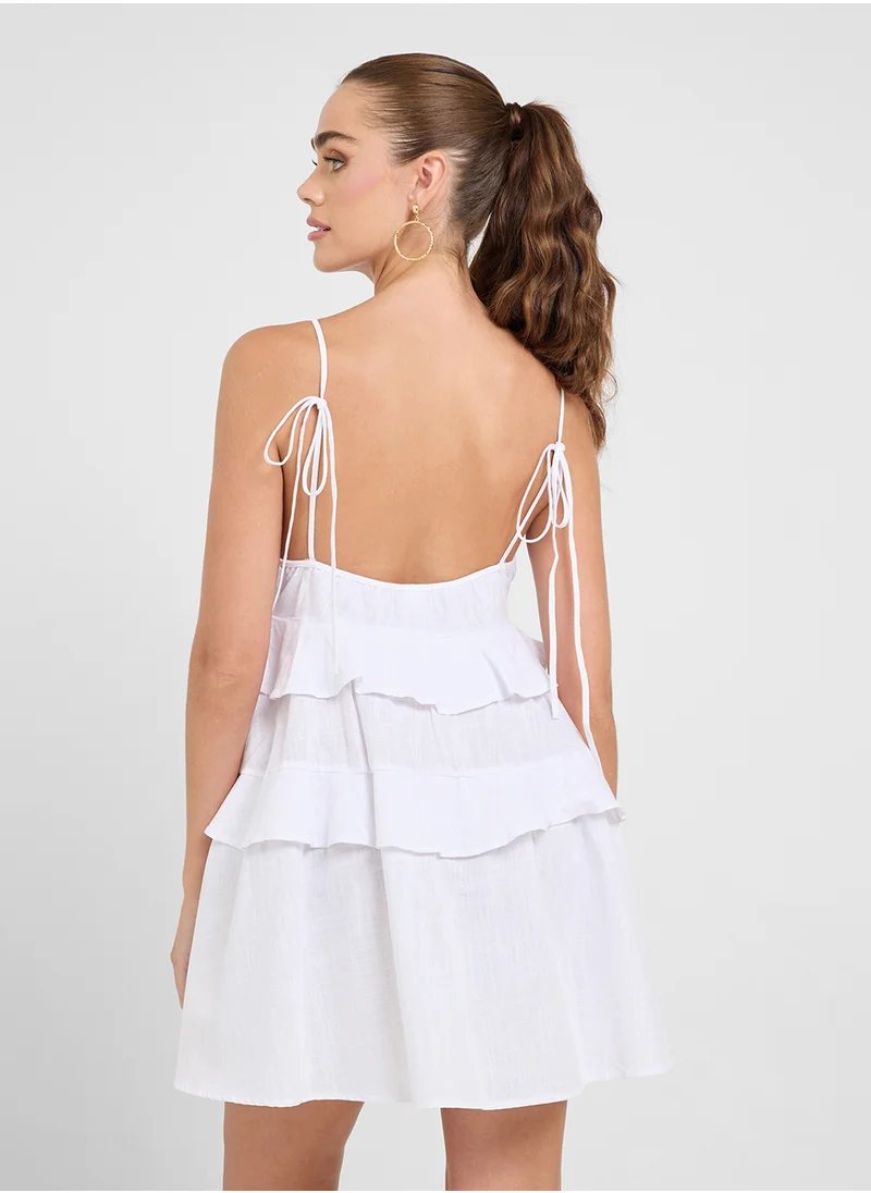 Ginger Cami Frill Detail Mini Dress