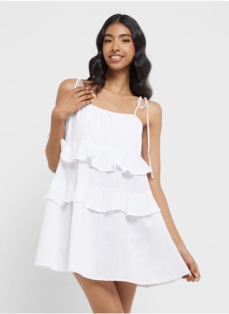 جينجر Cami Frill Detail Mini Dress