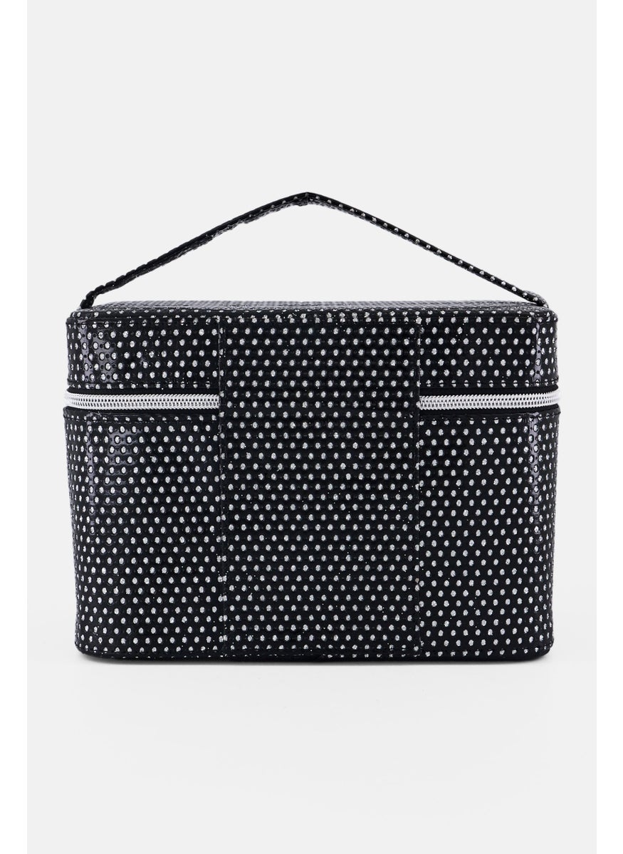 bebe Brand Logo Cosmetic Bag, Black  - Image 2