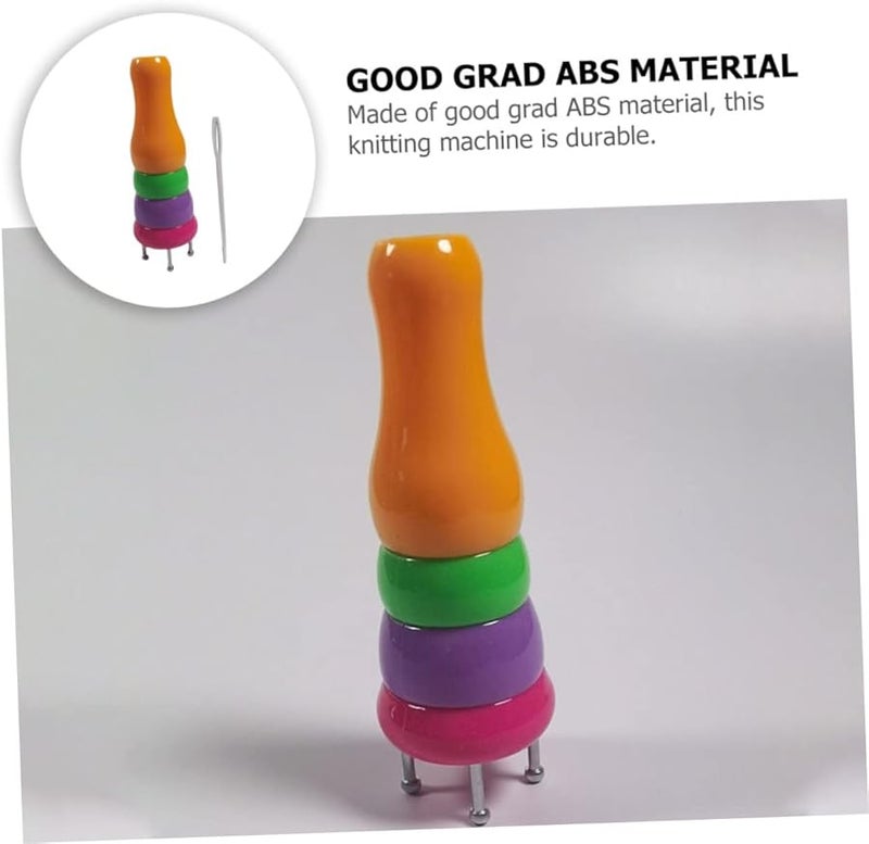 HAPINARY 8 قطع آلة حياكة الخيوط البلاستيكية للمبتدئين لصنع الحرف والأساور - Image 3