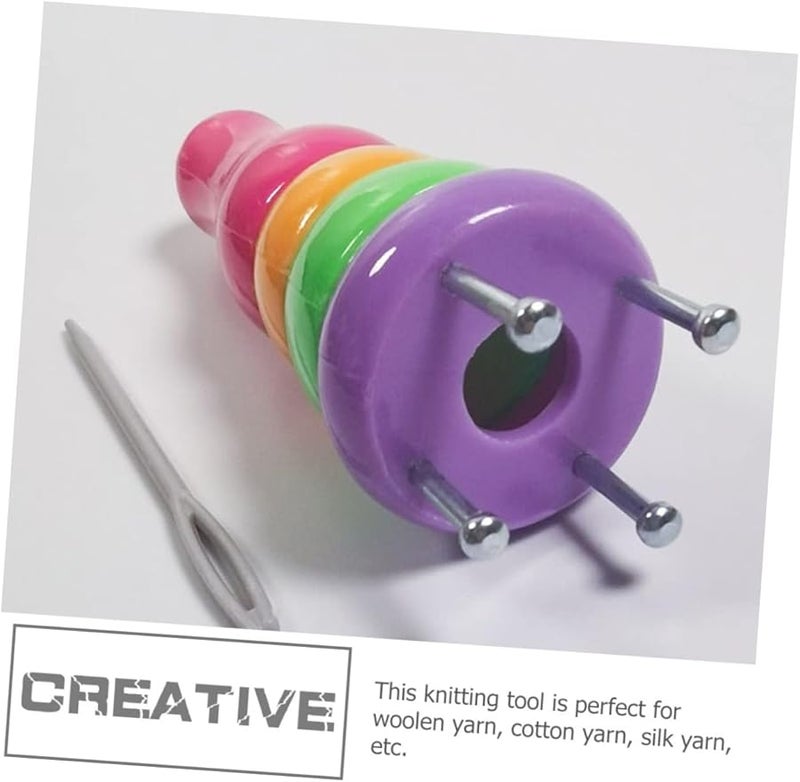 HAPINARY 8 قطع آلة حياكة الخيوط البلاستيكية للمبتدئين لصنع الحرف والأساور - Image 5