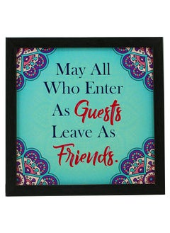 Webelkart Webelkart Set of 3 Motivational/Funny Quote Photo Frame for Wall, Office, Study Room Decoration Poster MDF Without Glass, Size - 10 x 10 INCH (Welcome Home)  - Image 3