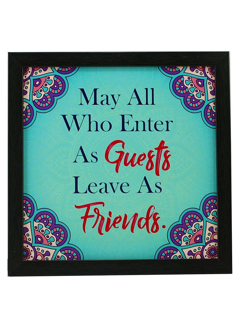 Webelkart Webelkart Set of 3 Motivational/Funny Quote Photo Frame for Wall, Office, Study Room Decoration Poster MDF Without Glass, Size - 10 x 10 INCH (Welcome Home)  - Image 3