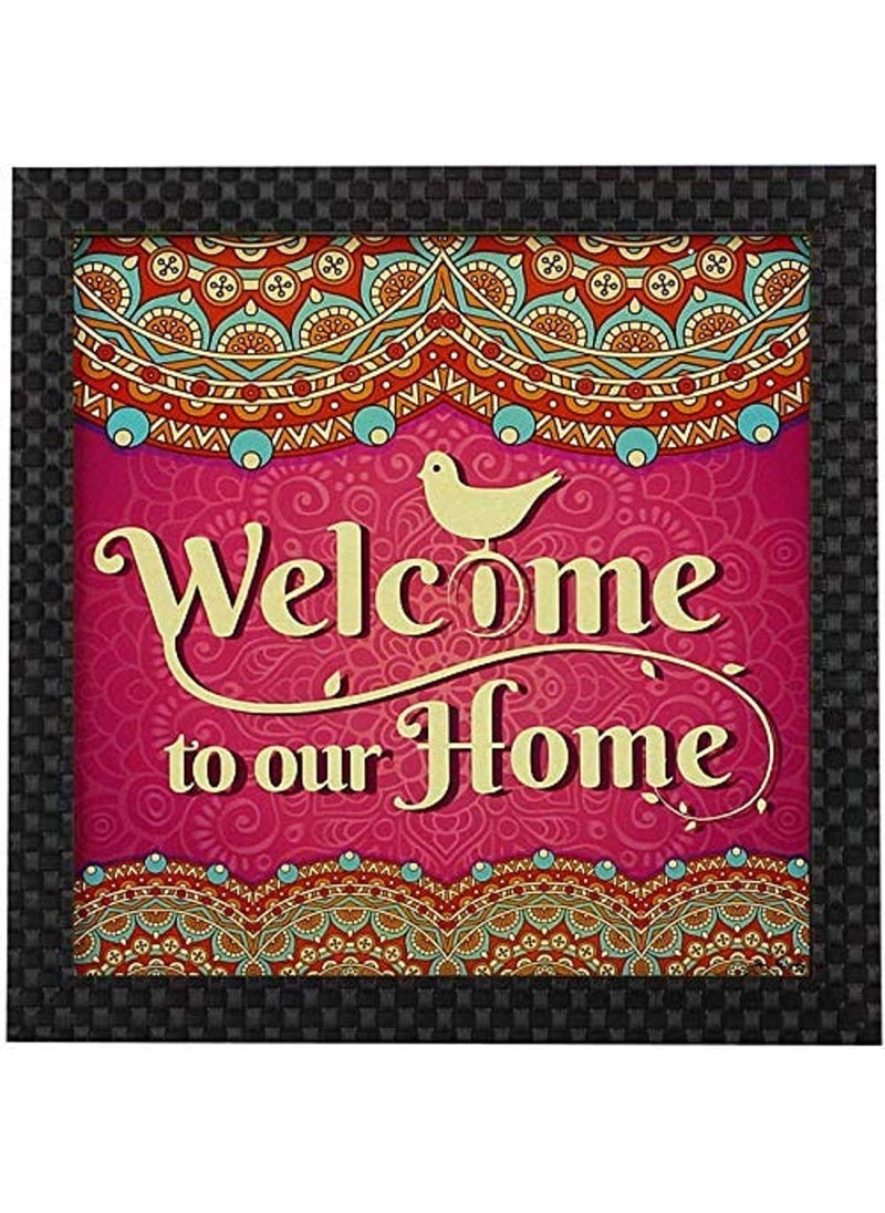 Webelkart Webelkart Set of 3 Motivational/Funny Quote Photo Frame for Wall, Office, Study Room Decoration Poster MDF Without Glass, Size - 10 x 10 INCH (Welcome Home)  - Image 4