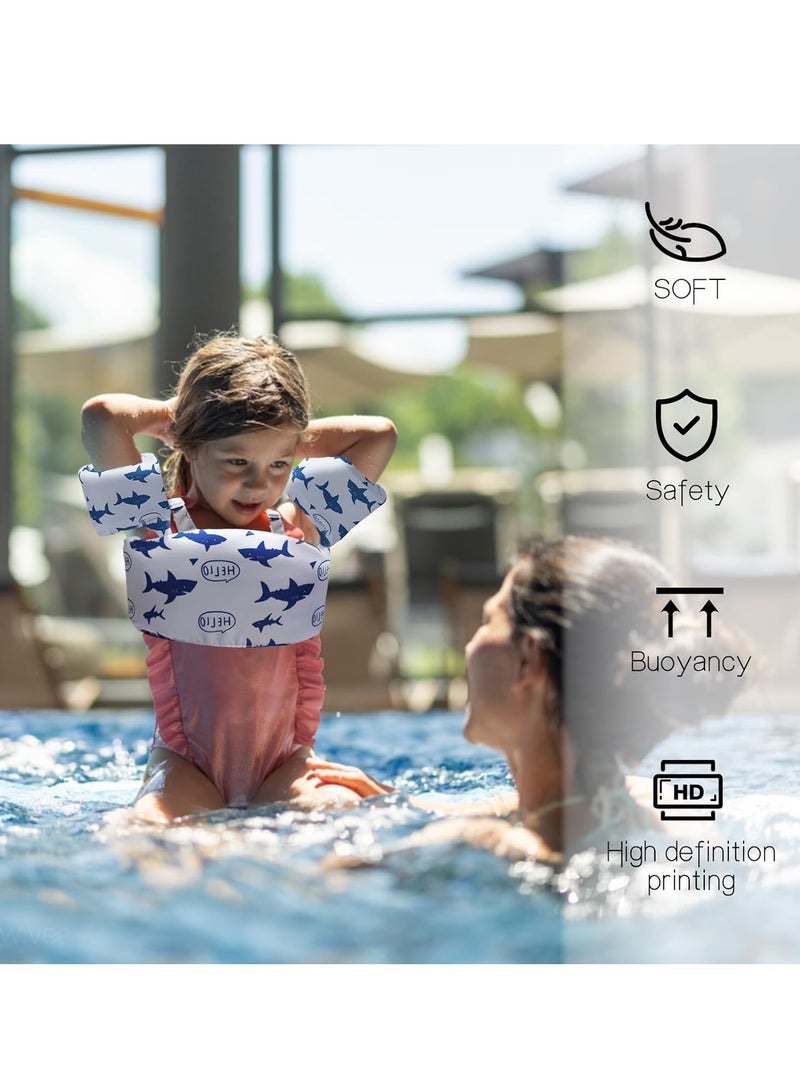 Swimming Arm bands Float Vest Floaties Learn Swiming Training to Swim  Water Wings for Boys and Girls - Image 2