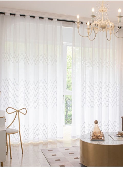 1 Piece Sheer Curtain for Room Decoration Window Curtain Net