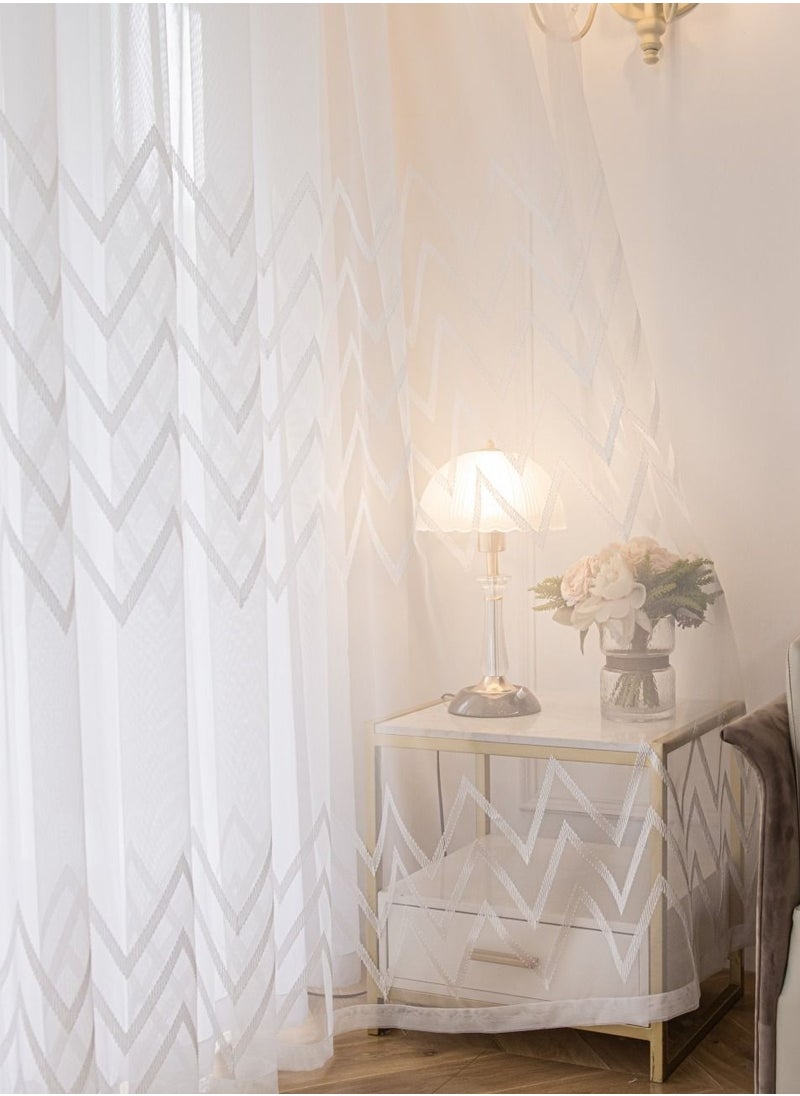 1 Piece Sheer Curtain for Room Decoration Window Curtain Net
