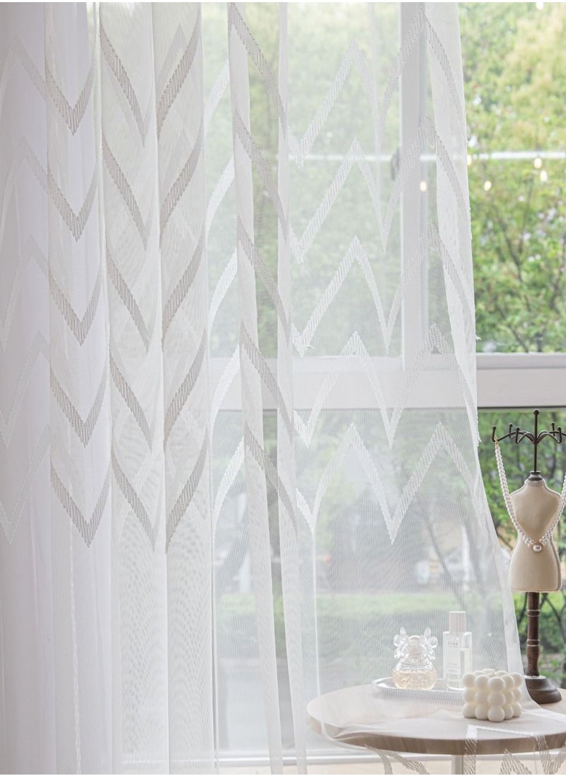 1 Piece Sheer Curtain for Room Decoration Window Curtain Net