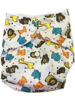 Chinmay Kids Baby Cloth Diaper Pants Adjustable Reusable Washable Printed Button Diaper For Babies;Infants;Toddlers (Age 0 To 2 Years) (Whitewhite Lion)  - Image 4