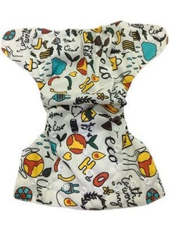 Chinmay Kids Baby Cloth Diaper Pants Adjustable Reusable Washable Printed Button Diaper For Babies;Infants;Toddlers (Age 0 To 2 Years) (Whitewhite Lion)  - Image 3