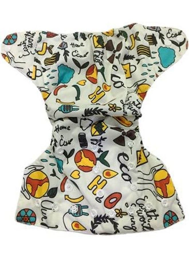 Chinmay Kids - Baby Cloth Diaper Pants Adjustable Reusable Washable Printed Button Diaper For Babies;Infants;Toddlers (Age 0 To 2 Years) (Whitewhite Lion) - Image 1