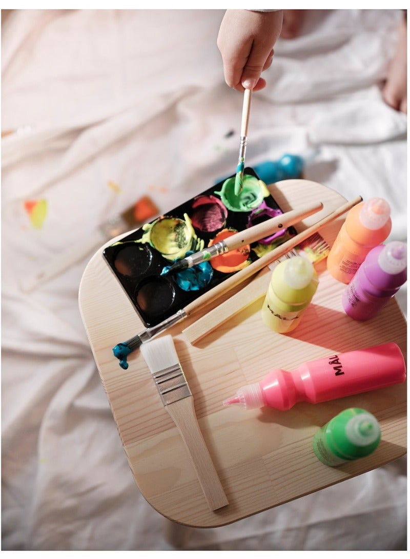 MALA Fluorescent/Glitter Paint, Mixed Colours, Set of 8 - Image 2