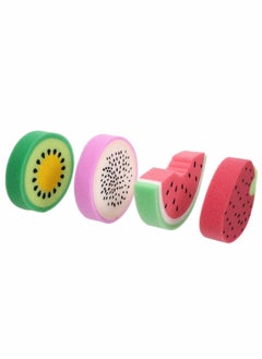 SYOSI Baby Bath Sponge, 4pcs Fruit Kids Shower Brushes, Ball, Foam Rub, Exfoliating Tools Body Washing Loofah Cleaning Towel For Adults  - Image 1