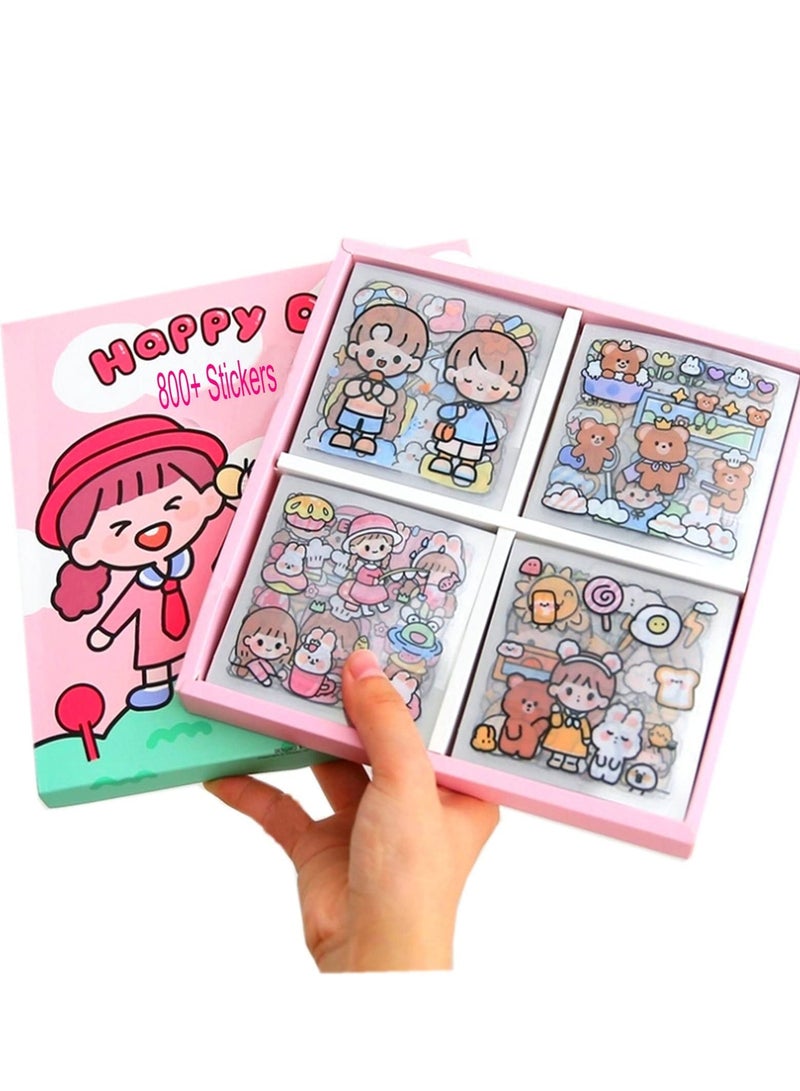 مجموعة ملصقات ملصقات زخرفية لسجلات القصاصات وأجهزة الكمبيوتر المحمولة والهواتف والمجلات والمراهقات والأطفال، حزمة هدايا - Image 1