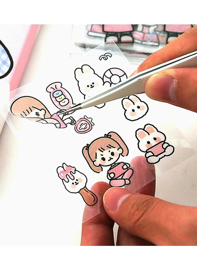 مجموعة ملصقات ملصقات زخرفية لسجلات القصاصات وأجهزة الكمبيوتر المحمولة والهواتف والمجلات والمراهقات والأطفال، حزمة هدايا - Image 3