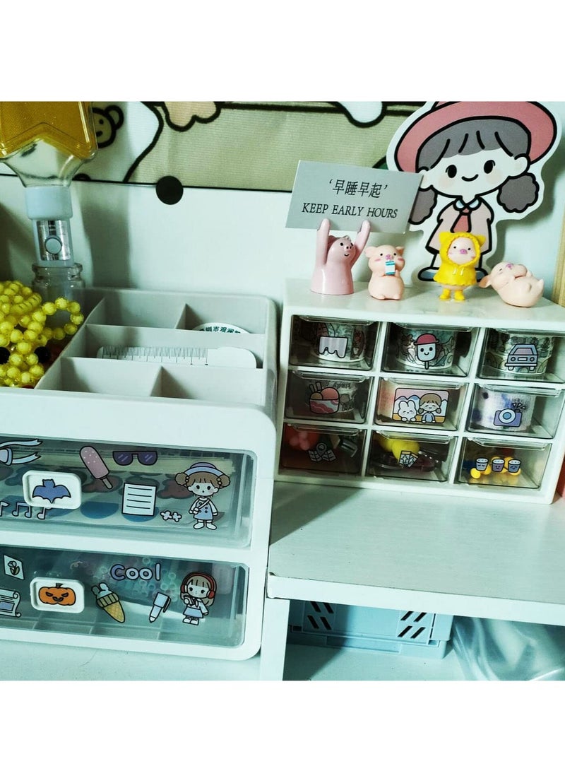 مجموعة ملصقات ملصقات زخرفية لسجلات القصاصات وأجهزة الكمبيوتر المحمولة والهواتف والمجلات والمراهقات والأطفال، حزمة هدايا - Image 5