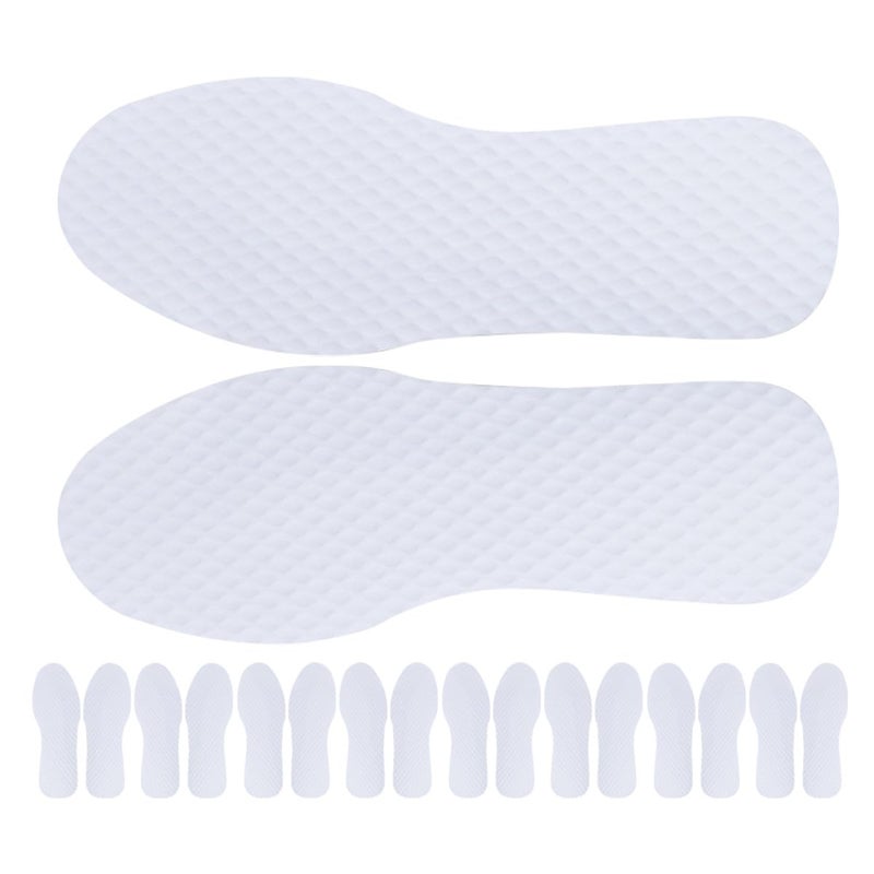 Unisex Wood Pulp Paper Insoles 10 Pairs Thin Breathable Flexible Shock Absorption Pads For Sneakers Size 37 - Image 2