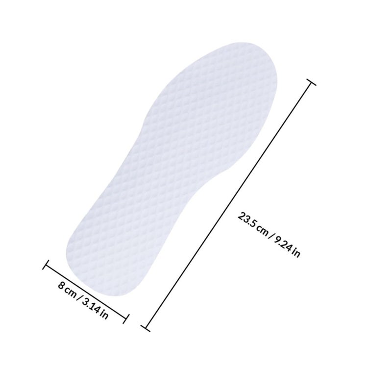Unisex Wood Pulp Paper Insoles 10 Pairs Thin Breathable Flexible Shock Absorption Pads For Sneakers Size 37 - Image 3