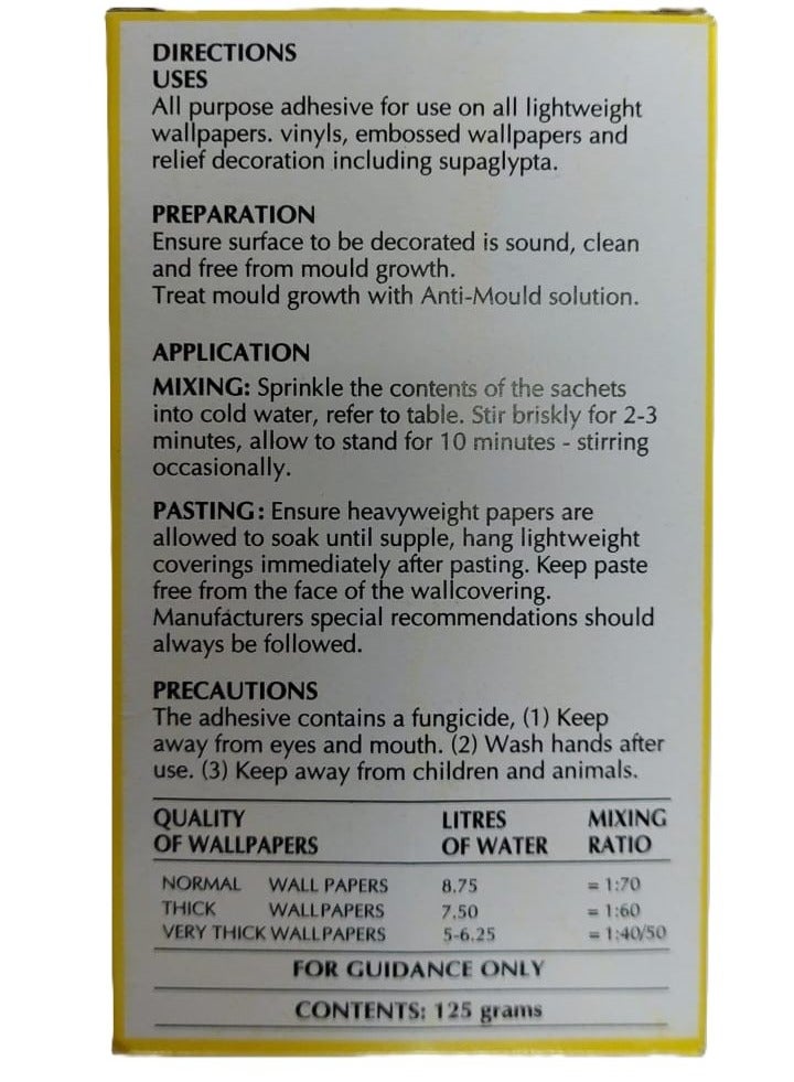 Delta Wallpaper Adhesive – Premium Quality, Made in England – Strong, Fast-Drying Adhesive for All Wallpaper Types – Easy Application and Long-Lasting Hold – Ideal for Residential and Commercial Use - Image 2