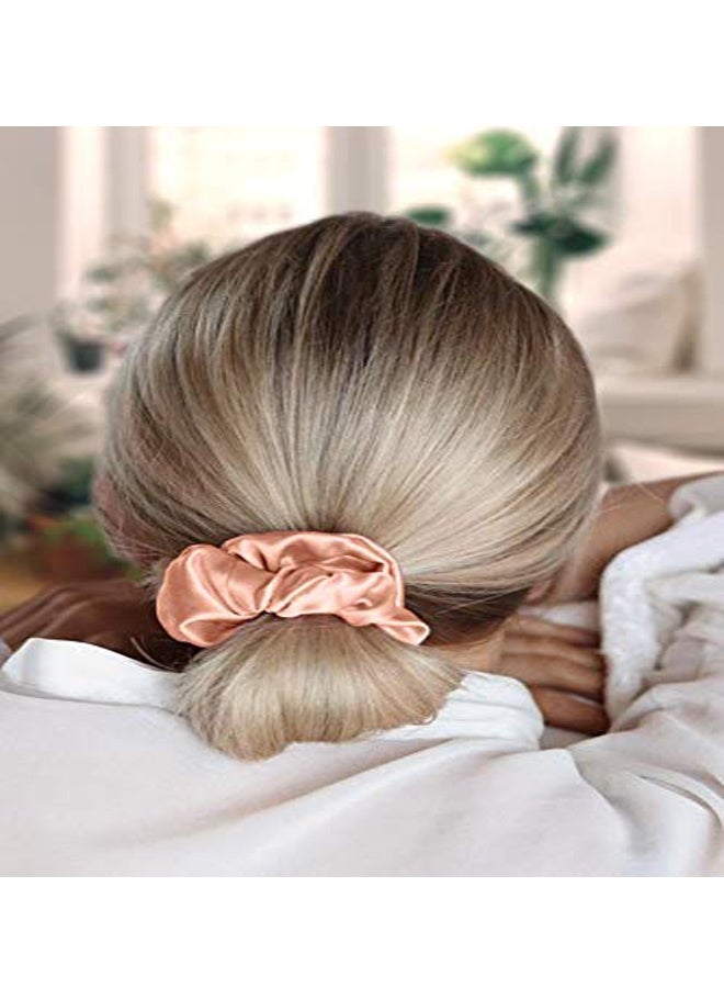 12 قطعة من أربطة الشعر الساتانية للنساء أربطة شعر مرنة ناعمة حافظة ذيل حصان لا تسبب تلف الشعر أربطة مطاطية إكسسوارات الشعر هدايا للنساء والفتيات المراهقات - Image 3