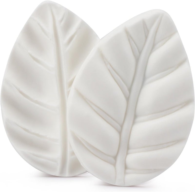 Beasea Silicone Leaf Fondant Mold, 6pcs Rose Leaf Cutter for Fondant Cake Decorations Styling Chocolate Sugar Cookie Cutter Set Silicone Mould - Image 4