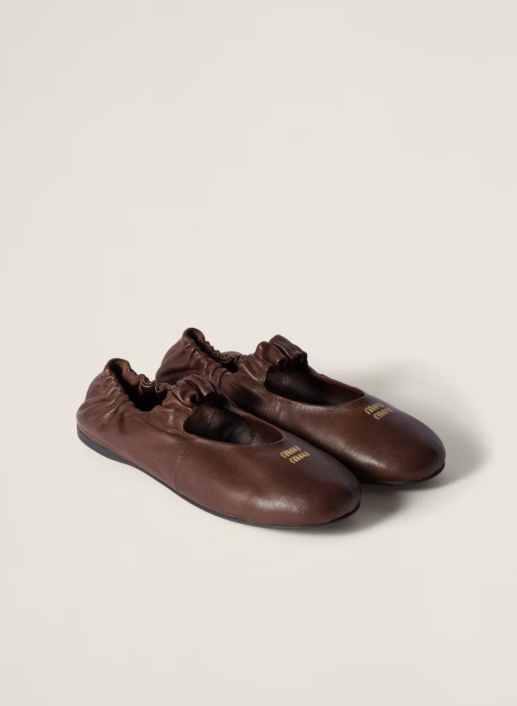 Miu Miu Ruches ballerinas in nappa leather - Image 1
