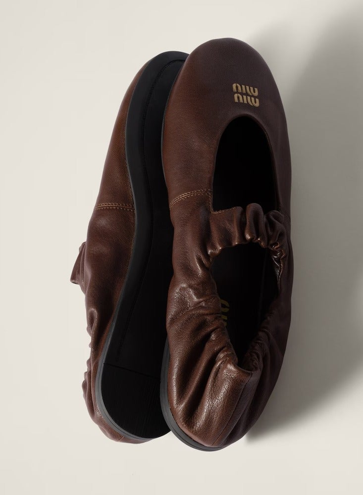 Miu Miu Ruches ballerinas in nappa leather - Image 4