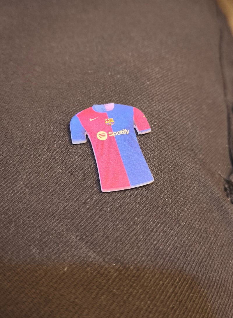 Plastic Sticker for Mobile or Any Smooth Surface and Laptop Barcelona Club Jersey Shaped - Image 3