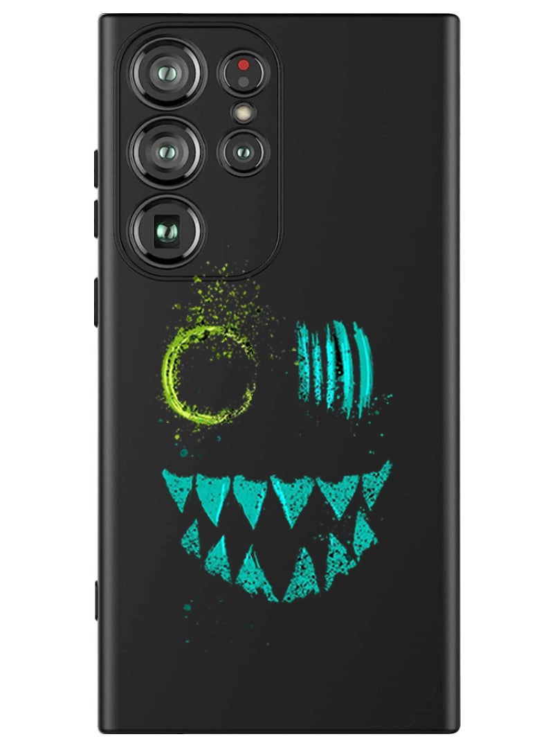 Theodor Protective Slim Fit Case Liquid Silicone Cover with Full Body Protection Anti-Scratch Shockproof Case For Samsung Galaxy S24 Ultra (Black) - ghost - Image 1