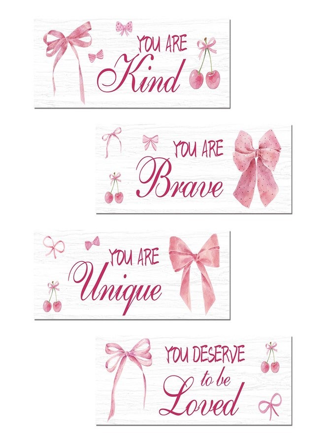 FEXICHUJI Pink Bow Wall Decor, bow wall decor, Perfect for Teen, Girl Bedroom, Bathroom, Living Room And Preppy Room Decor - Image 1