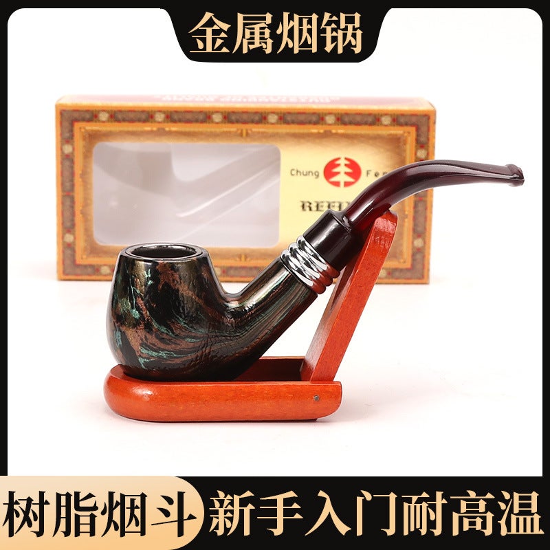 New Short Snake-Grain Bakelite Distinctive Creative Tobacco Special Resin Pipe Removable Bent Special Smoking - Image 2