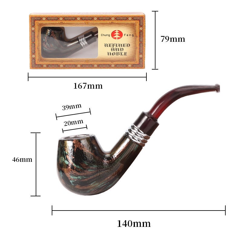 New Short Snake-Grain Bakelite Distinctive Creative Tobacco Special Resin Pipe Removable Bent Special Smoking - Image 1