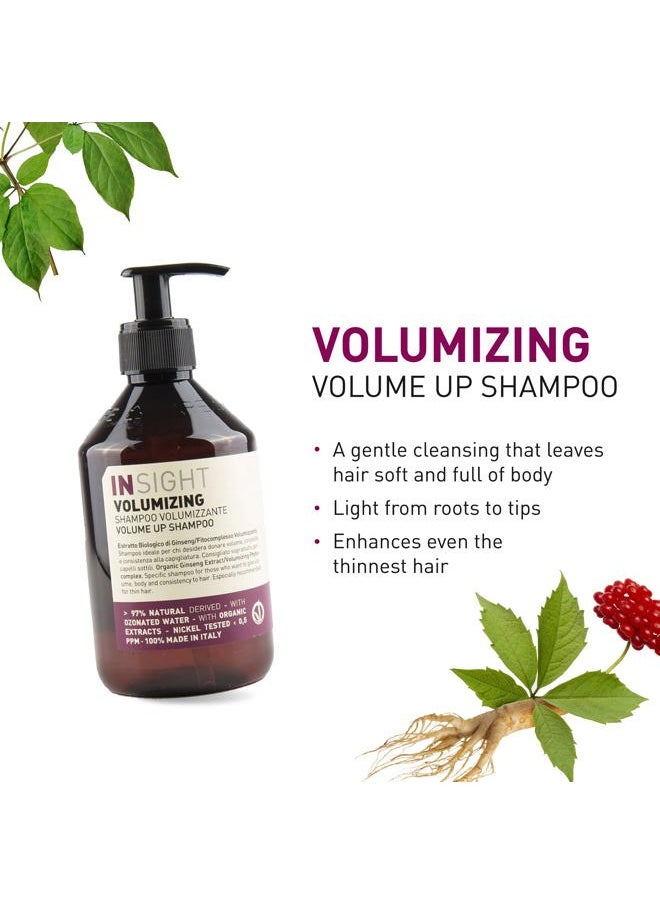Insight Clean Beauty Volume Up Shampoo for Softer Hair Organic Ginseng Extract, Vegan, 13.5 fl oz  - Image 3