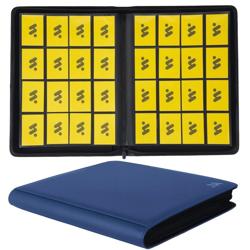 MORABTO Premium 1000 Pockets Card Binder16 Pockets Trading Card Binder Ringless Side Loading Trading Card Album Folder for TCG Blue - Image 2