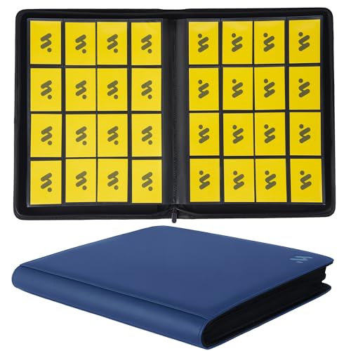 MORABTO Premium 1000 Pockets Card Binder16 Pockets Trading Card Binder Ringless Side Loading Trading Card Album Folder for TCG Blue - Image 1