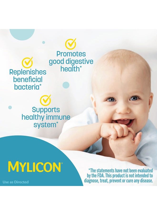 Mylicon - Infants' Mylicon Daily Probiotic Drops, for Colic and Fussiness, 8mL, 21 Daily Doses - Image 1