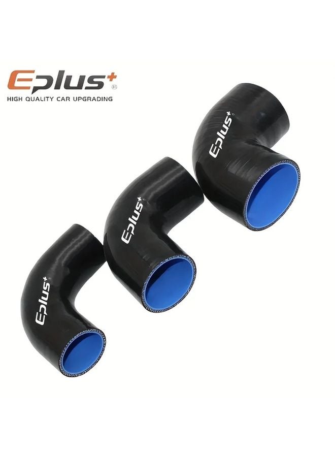 Black 76mm High Temperature Automotive Silicone Hose 90 Degree Bend Turbo Pipe - Image 5