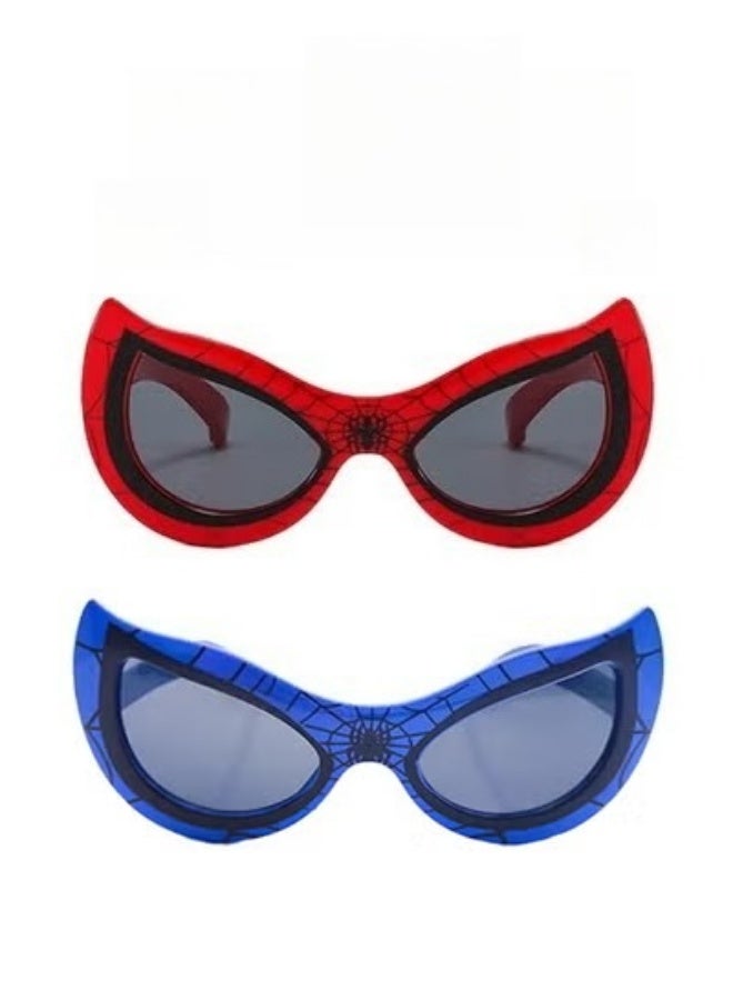 سبايدر مان نظارات شمسية للأطفال نظارات شمسية مضادة للأشعة فوق البنفسجية Spider Boy نظارات شمسية بطابع خارق نظارات كرتونية نظارات شمسية للرجال والفتيات - Image 1