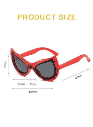 Spider Themed Children's Sunglasses, 100% UV Protection Anti-UV Superhero Cartoon Glasses for Boys and Girls, Lightweight Kids Sun Glasses - view 2