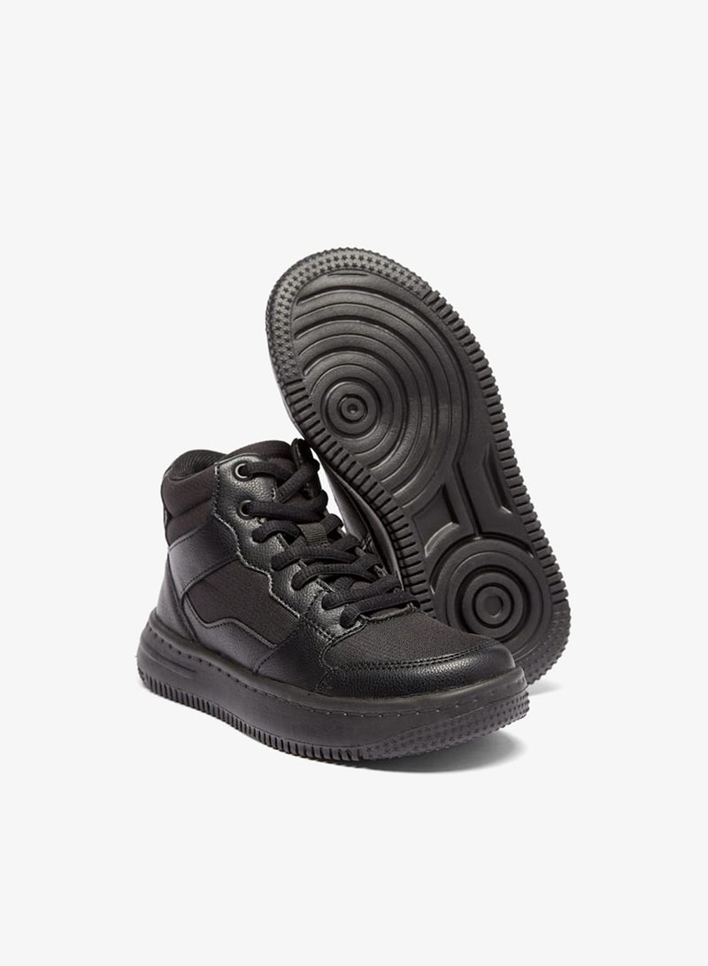 سيد دوتشيني سنيكرز أولاد عالي بسحاب وجوانب متباينة - Image 4