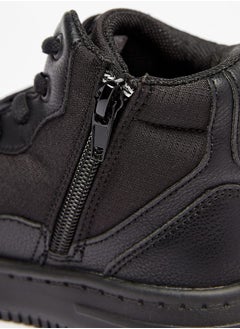 Mister Duchini Boys Panelled High Top Sneakers with Zip Closure  - Image 5