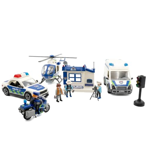 Tiny Force Toy Police Set Police Car Play Set for Toddler Boys Kids Toys for Imaginative Play Safe Police Toys Gifts - Image 1