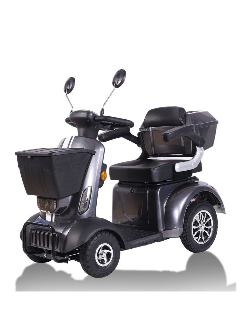 Cool Baby 4-Wheel Electric Powered Mobility Scooter Wheelchair for Adults & Seniors - Pre-Assembled, 418lbs Capacity, 34~37 Miles Range, Up to 10.56~15.53MPH - Image 1