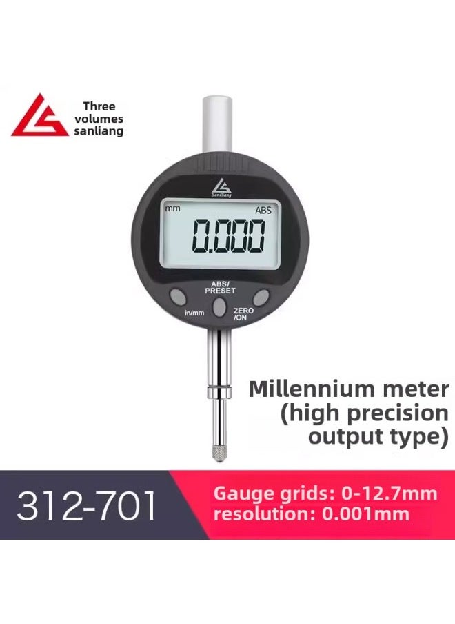 Generic Dial Indicator Accuracy 0.001 Digital Display Meter 0-12.7mm25.4 50 Set Of Height Gauge-Color:312-701 0-12.7 Thousand Points Strap Output  - Image 1
