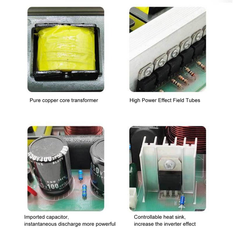 Battery Boost Inverter Power Saving 12000W Aluminum Alloy Double Variable Battery Booster 12V - Image 2